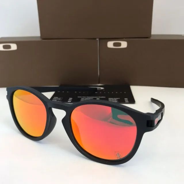 óculos de sol oakley latch round Ferrari Ruby lentes polarizadas - Foto 3