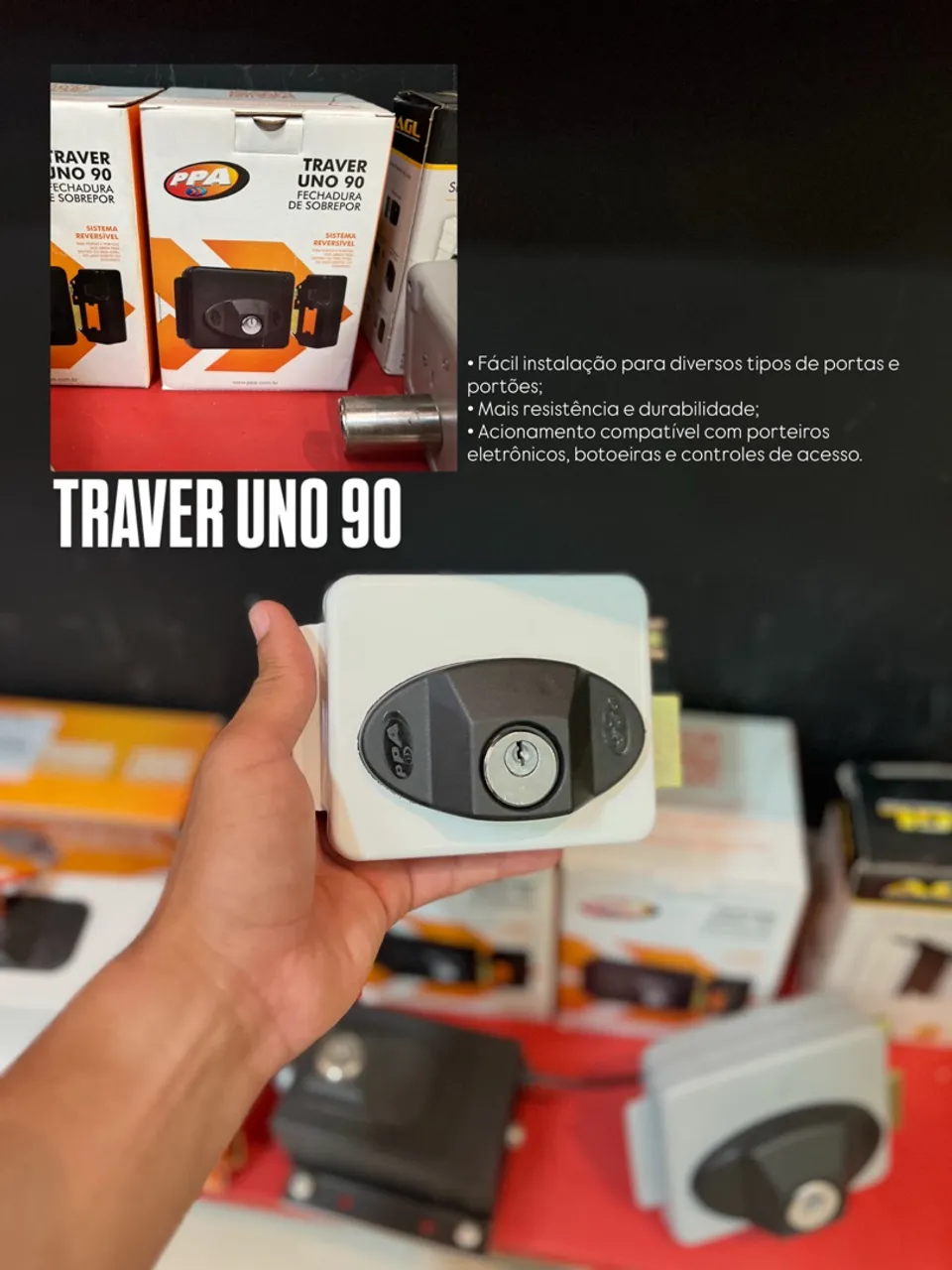 Fechadura Elétrica Traver Uno 90