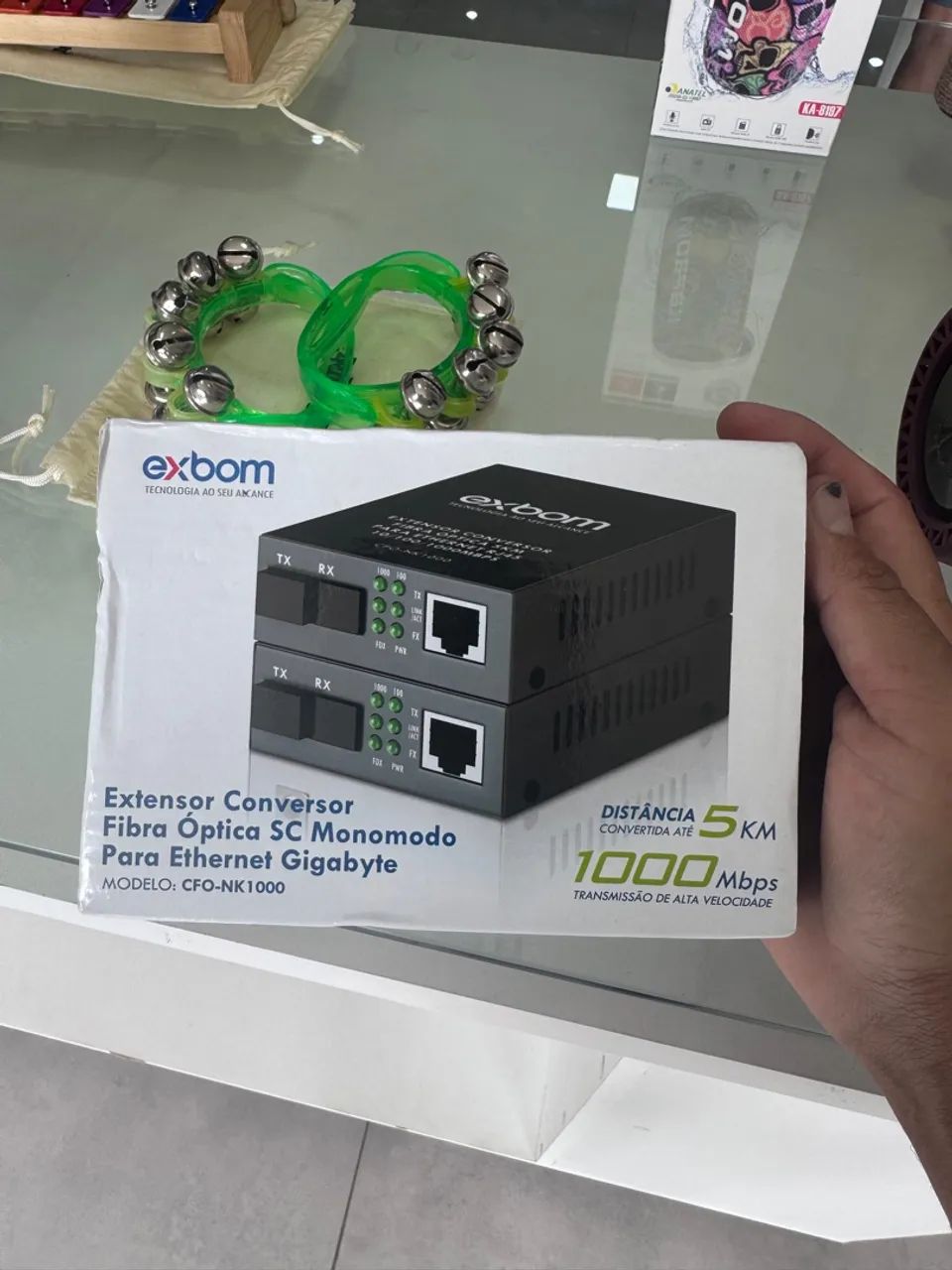 Extensor Conversor Fibra Óptica SC Monomodo Gigabit