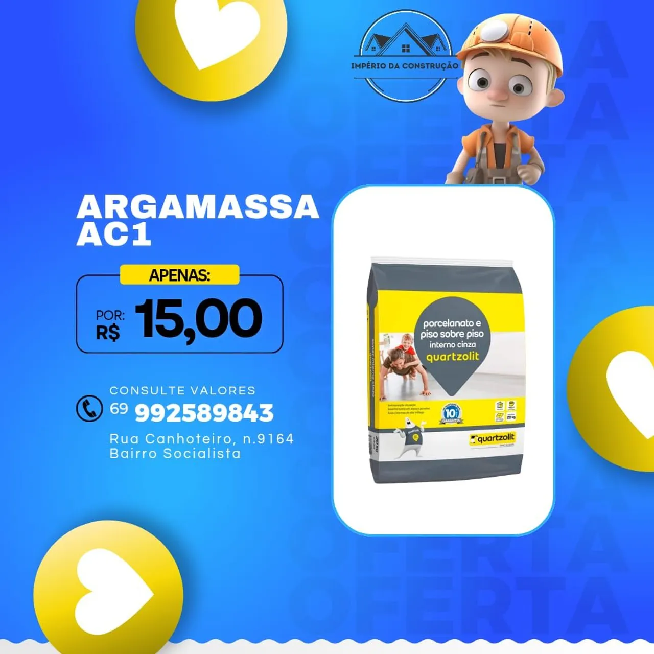 Promoção Argamassa AC1
