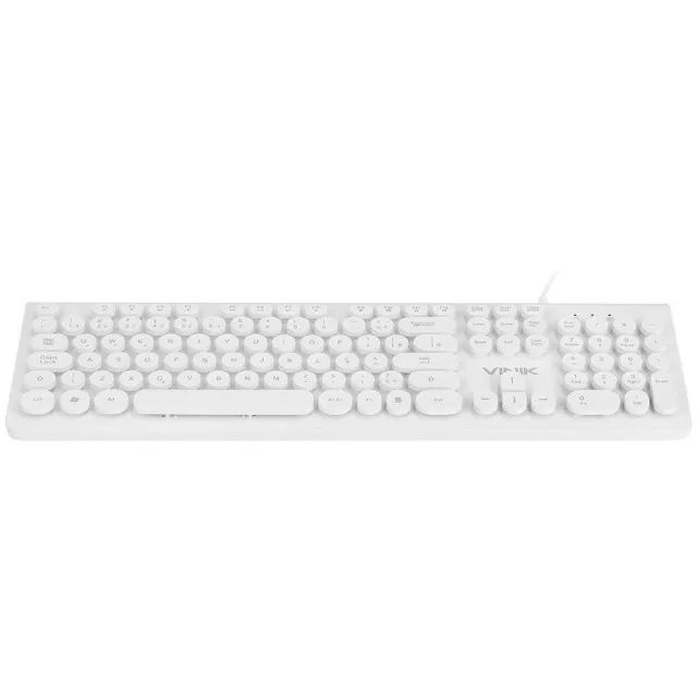 Teclado Multimídia Vinik Dynamic Circle White - WZetta - Foto 4