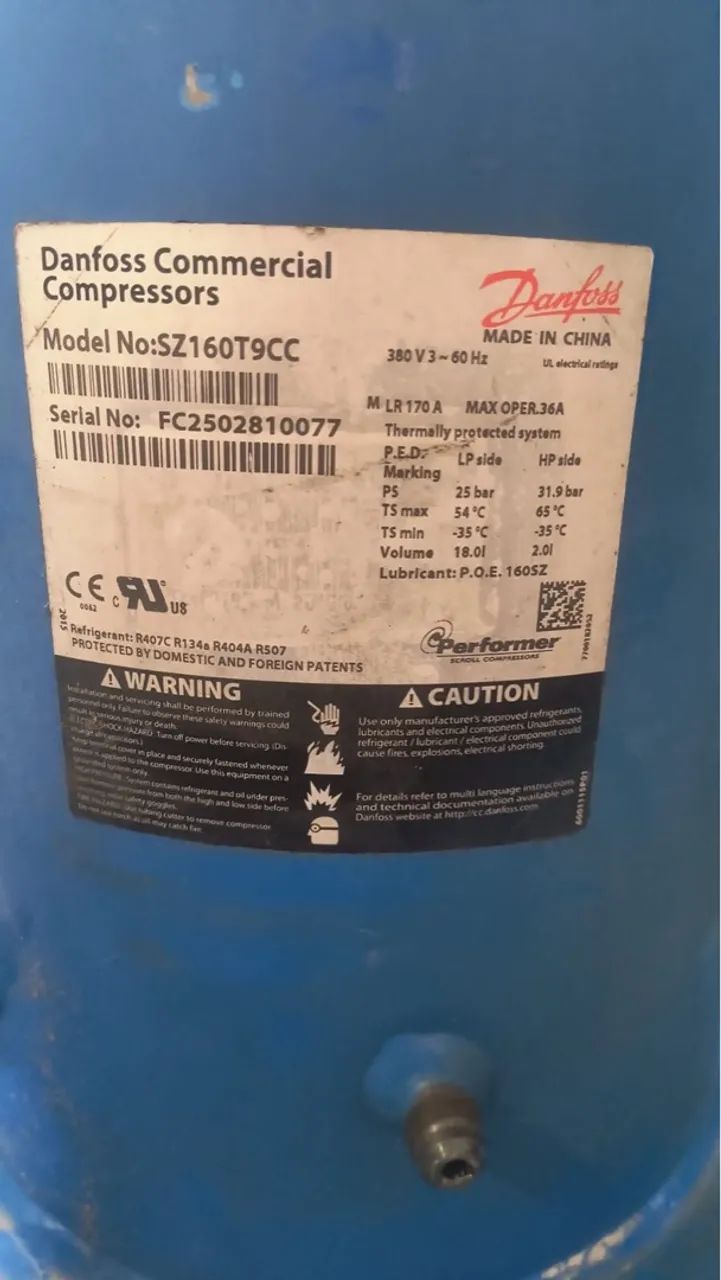 Compressor Danfoss SZ160T9CC