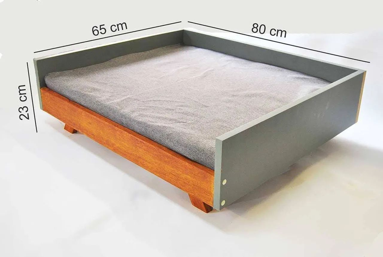 Cama Pet de Madeira para Cães + Gatos - Foto 5