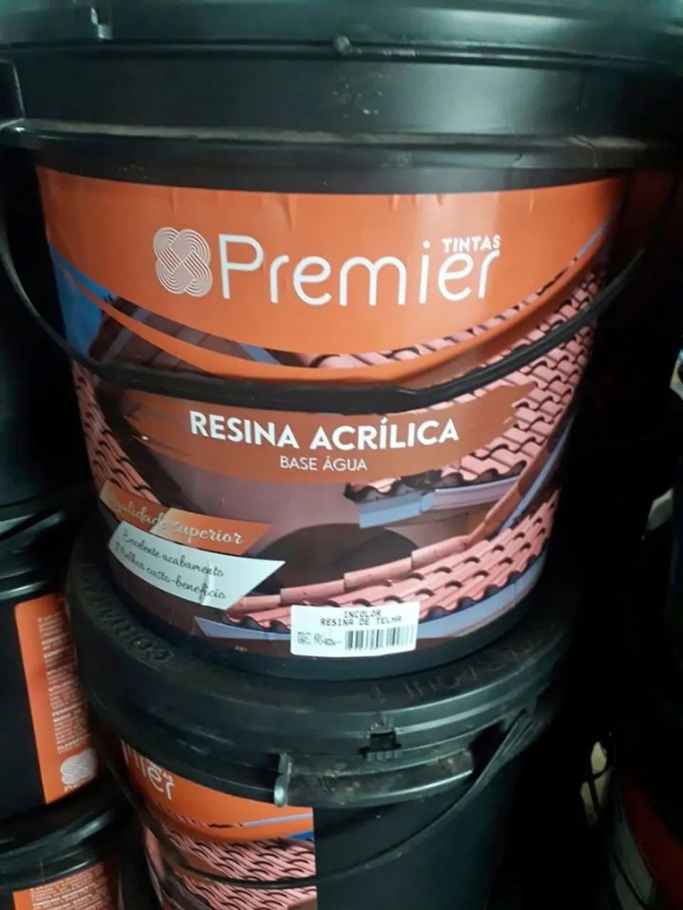 Impermeabilizante p/ telha Resina Premier Base Água balde 16L a vista R$199,90