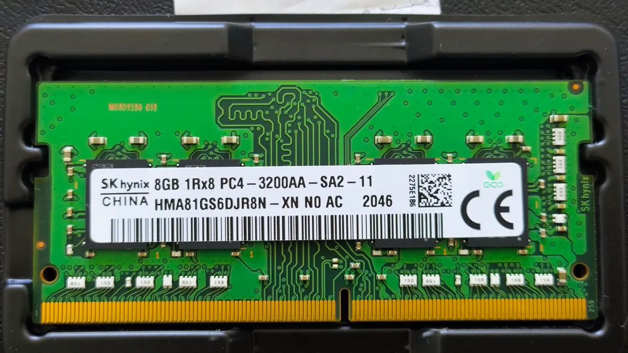 Memória RAM notebook SK hynix 8GB DDR4 3200MHz