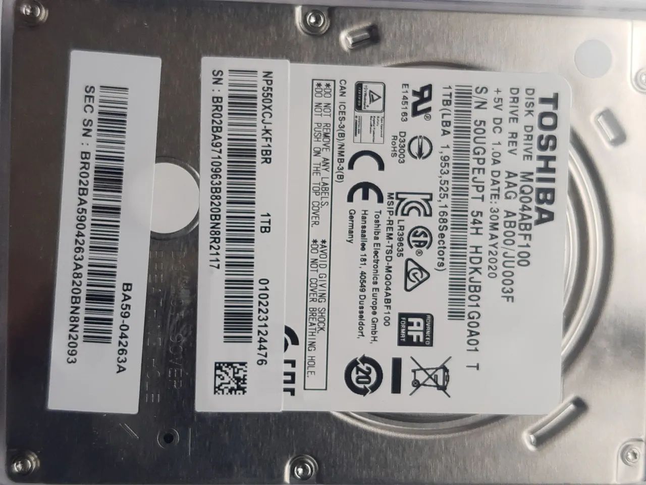 Hd Toshiba 1TB