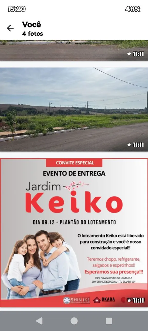 Vendo data jardim Keiko