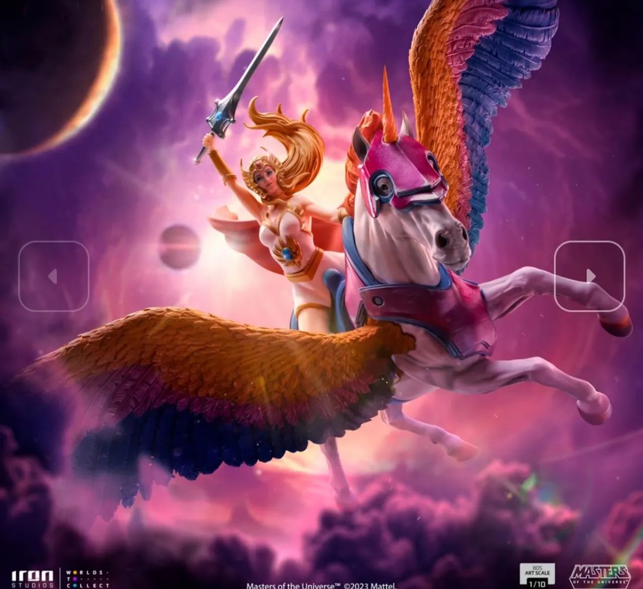 She Ra e Ventania Deluxe Iron Studios He-Man