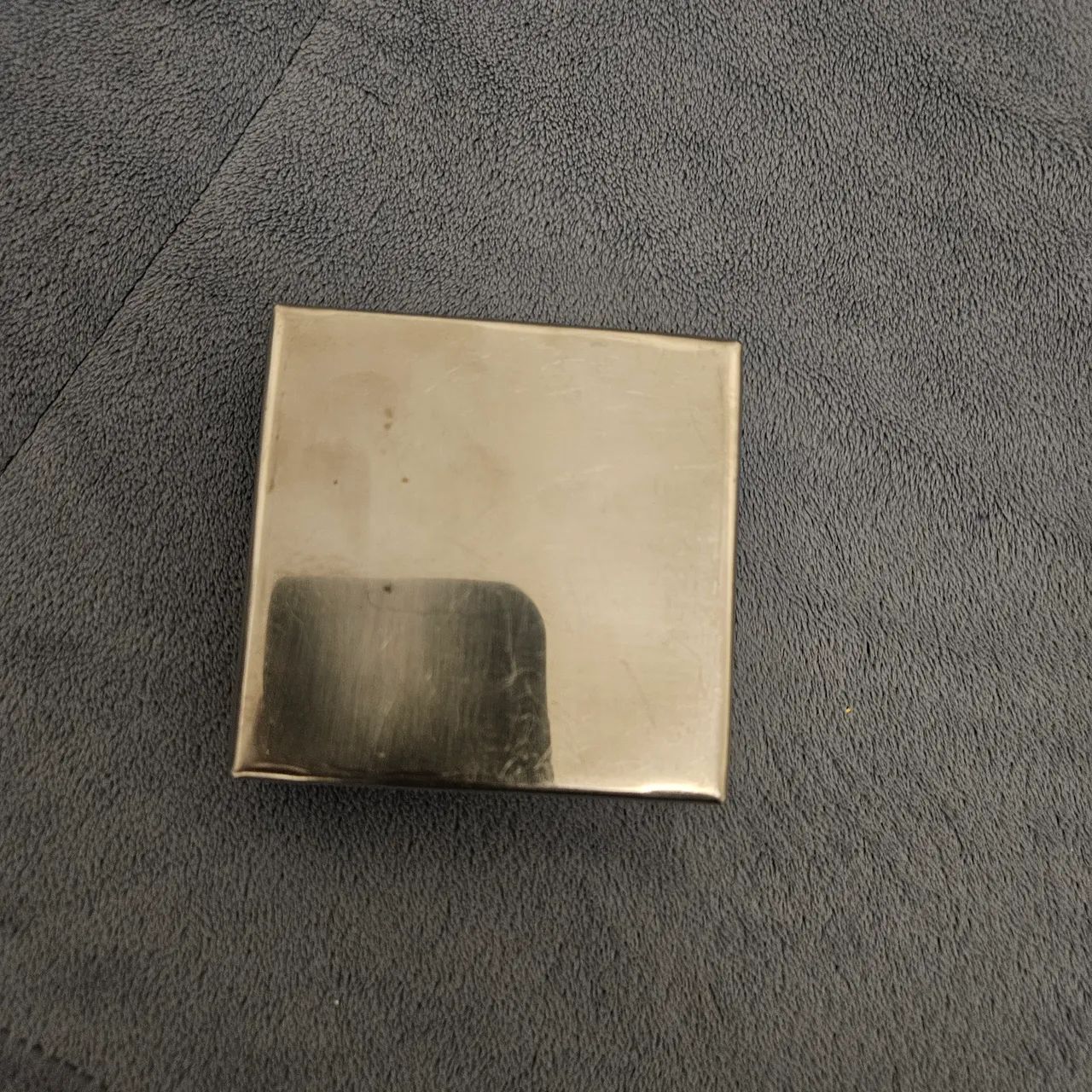 Caixa inox, 10x3,5x1cm