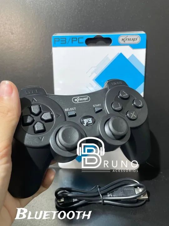 Controle para PS3/PC/Bluetooth - Novo - Foto 2