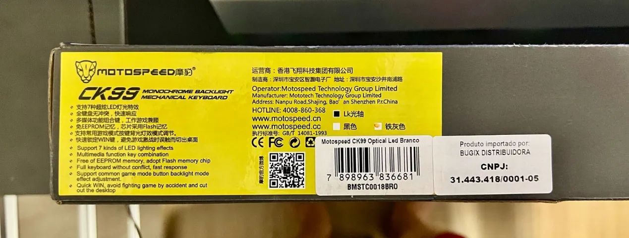 Teclado Gamer Mecanico Motospeed CK99 Optical - Foto 5