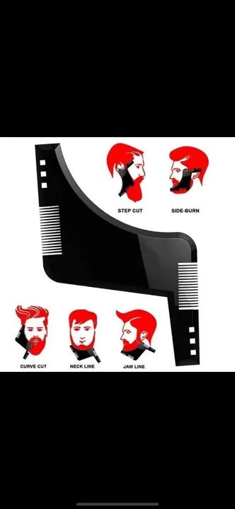 Régua P/ Barba Com Pente - Alinhador e Modelador de Barba