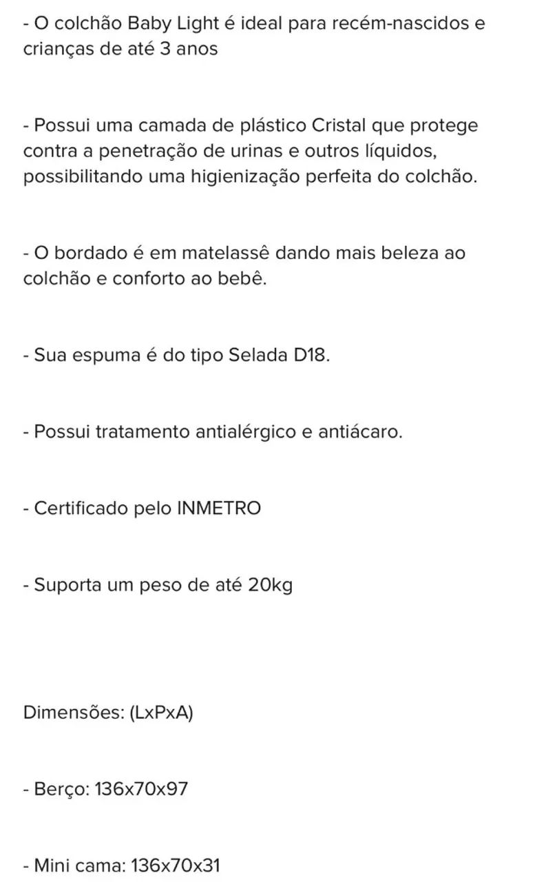 berço multiuso mood branco + colchão incluso - Foto 6