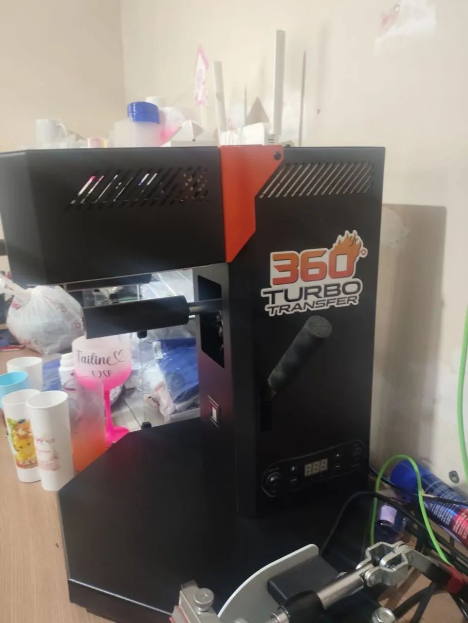 Máquina de Transferência 360 Turbo + impressora laser colorida 