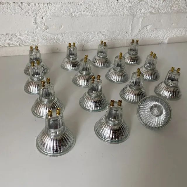 025 15 unidades Lâmpada halógena dicróica halopar Osram original 50W 220v dimerizável Gu10 - Foto 6