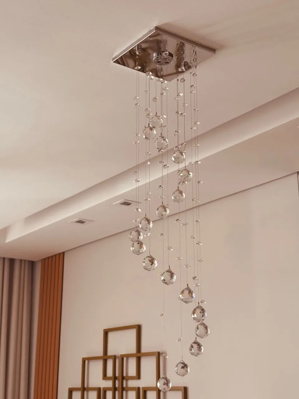 conjunto de 2 lustres cristal pendentes   - Foto 3