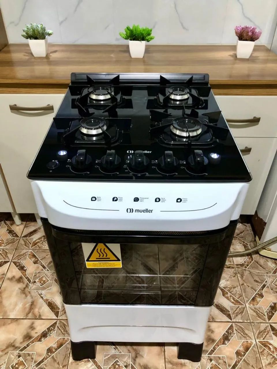 Vendo fogão modelo Mueller mesa de vidro de 04 BOCAS  - Foto 6