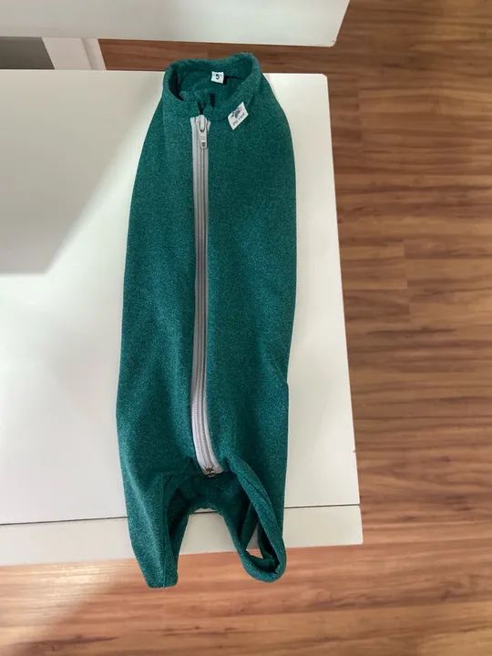 Roupa Cirúrgica Pet Med Duo Dry Regular Verde para Cães - Foto 5