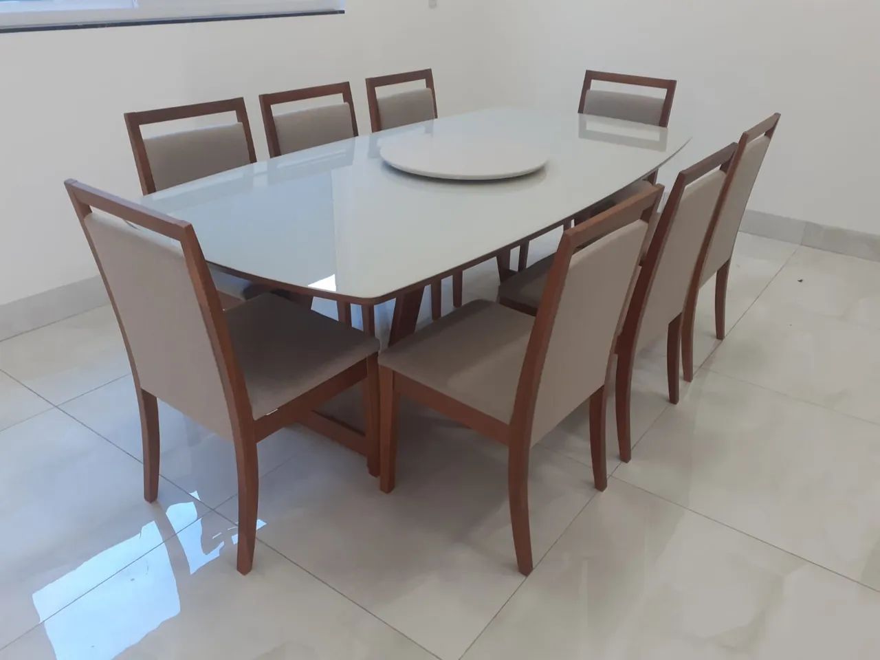 Mesa toda de madeira pronta entrega nova  - Foto 3