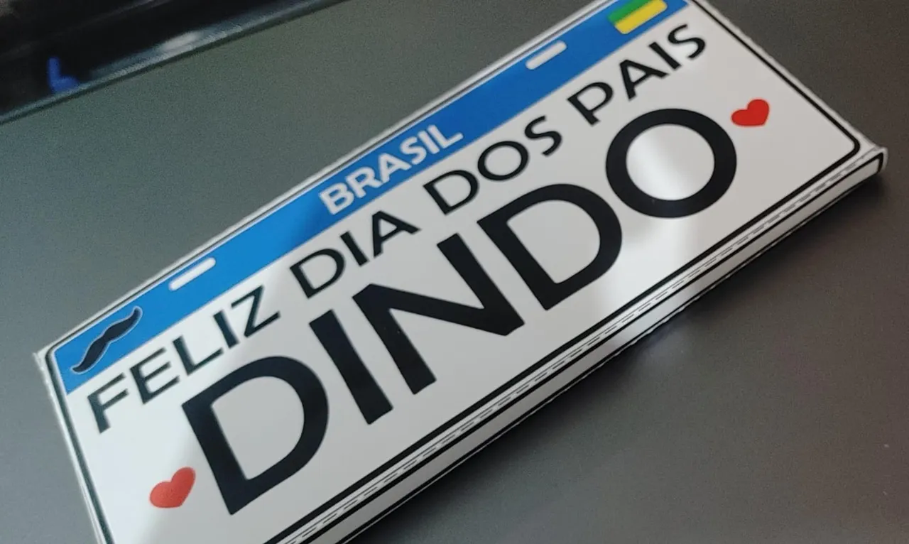 Placa Decorativa Feliz Dia dos Pais - Presente