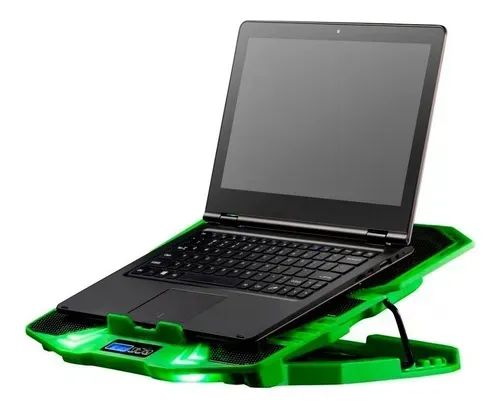 Cooler Gamer Multilaser Ac292 P/ Notebook Warrior 5 Fans Led - Foto 2