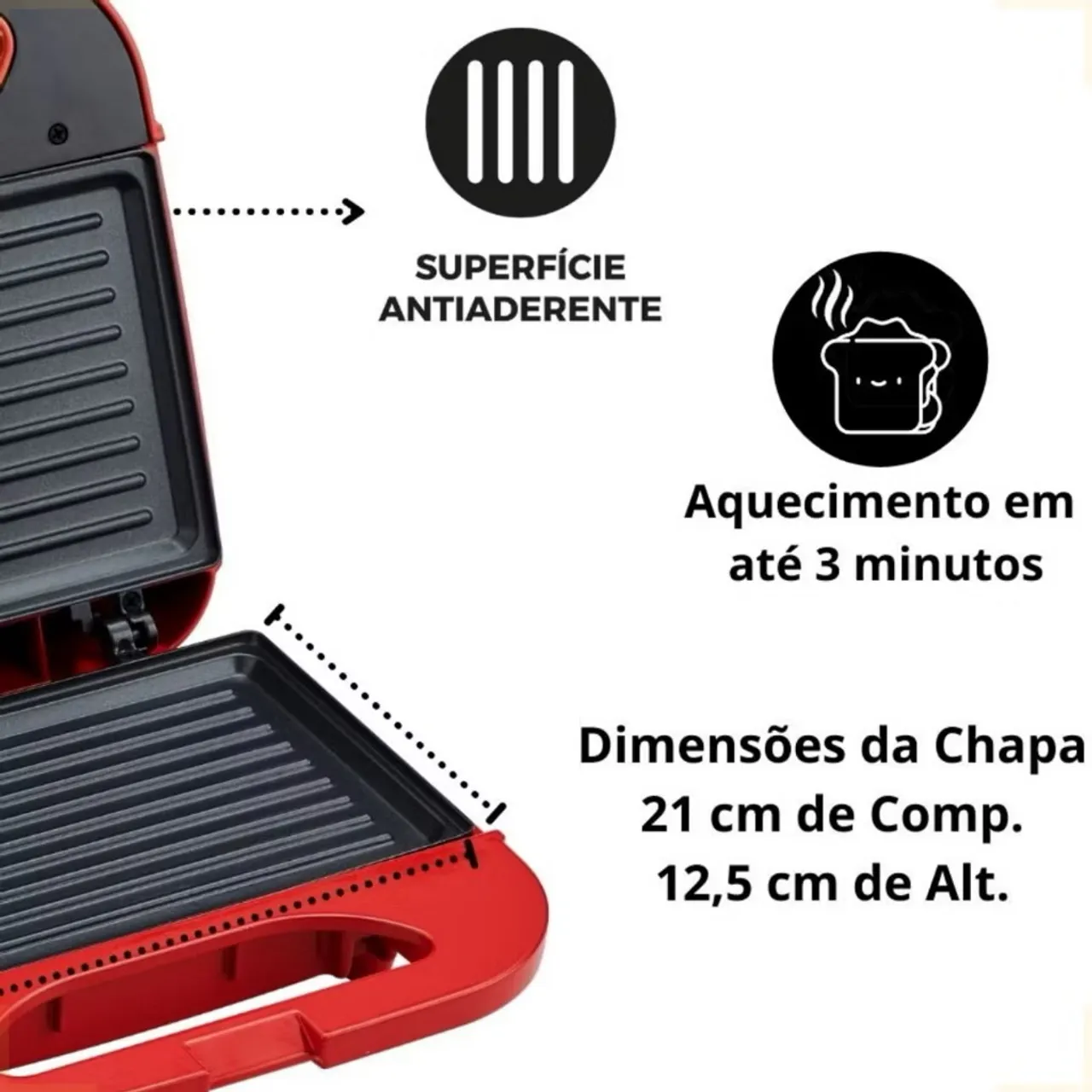 Sanduicheira Elétrica - produto novo 