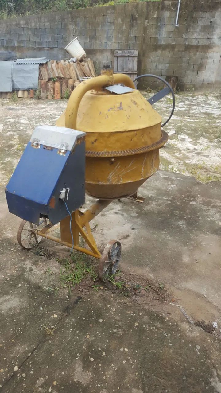 betoneira 400 litros reforçada motor weg bivolt 2 cv