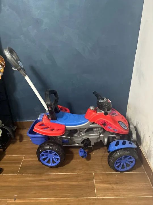 Quadriciclo Infantil com Empurrador - Diversão e Segurança! - Foto 3