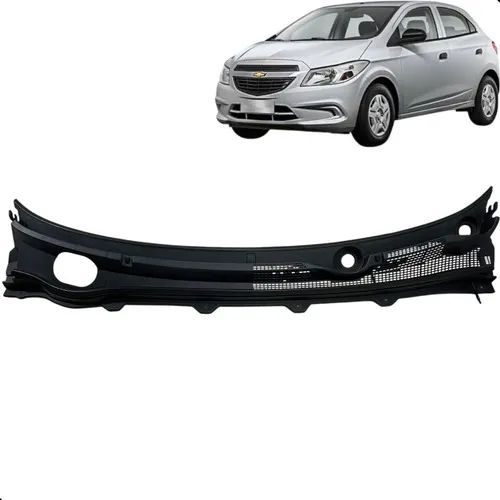 Grade Churrasqueira Parabrisa Chevrolet Onix 1.0 2013 A 2019 Preto
