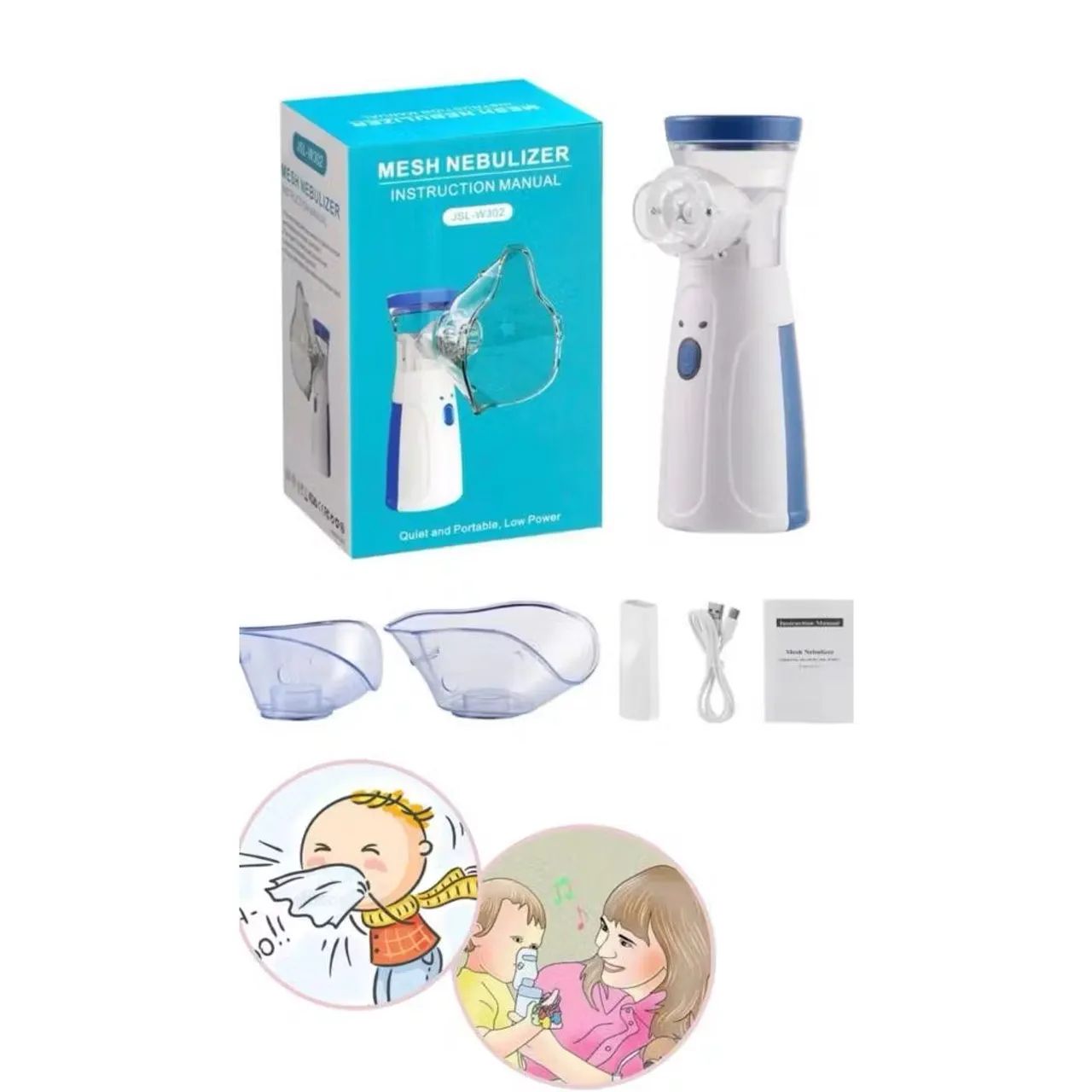 Nebulizador de Malha para Bebés e Crianças - Novo