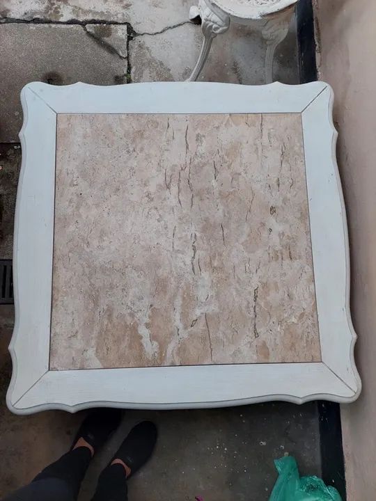 Mesa de centro com mármore. - Foto 3