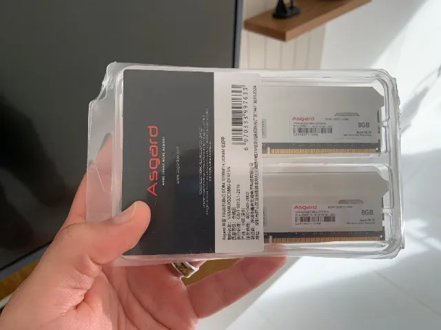 Memória RAM 16GB (2x8) 3200MTs Asgard DDR4