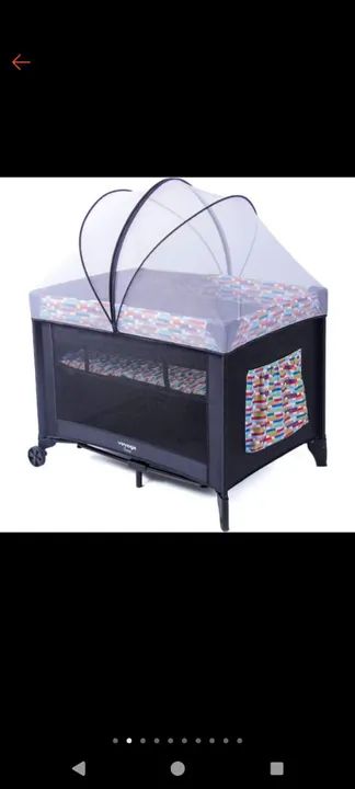 Berço com mosquiteiro para bebê