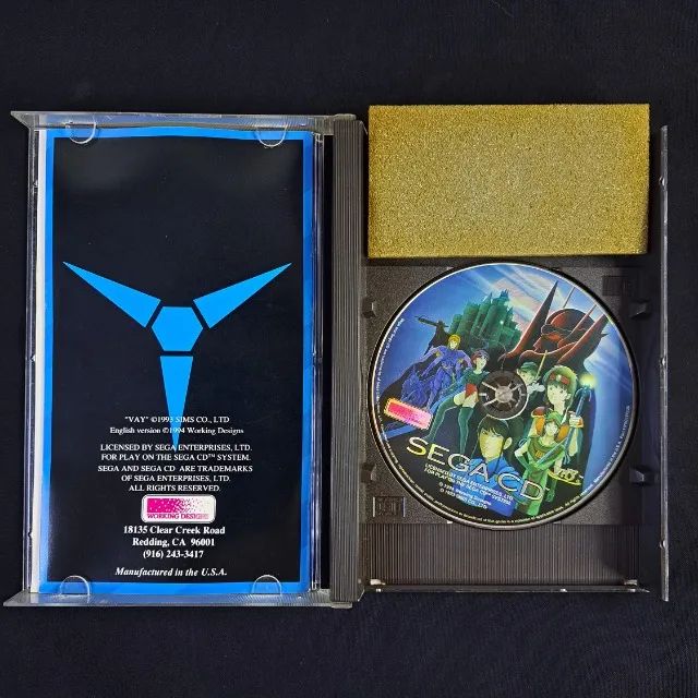 Vay Longbox Completo Original Sega Cd - Mega Drive. RPG - Frete