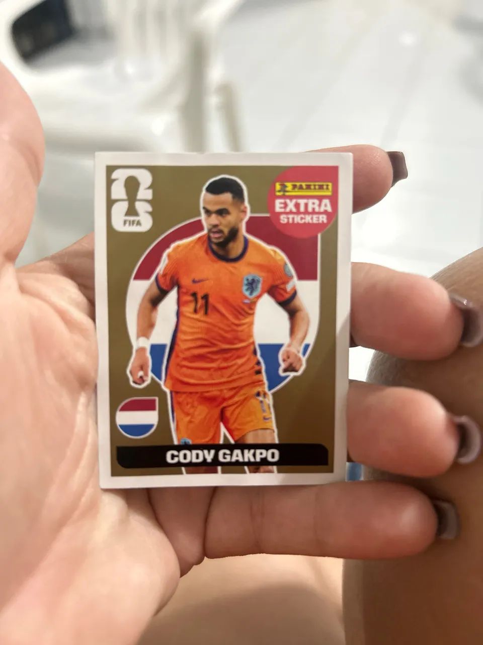 Figurinha extra stickers Cody Gakpo