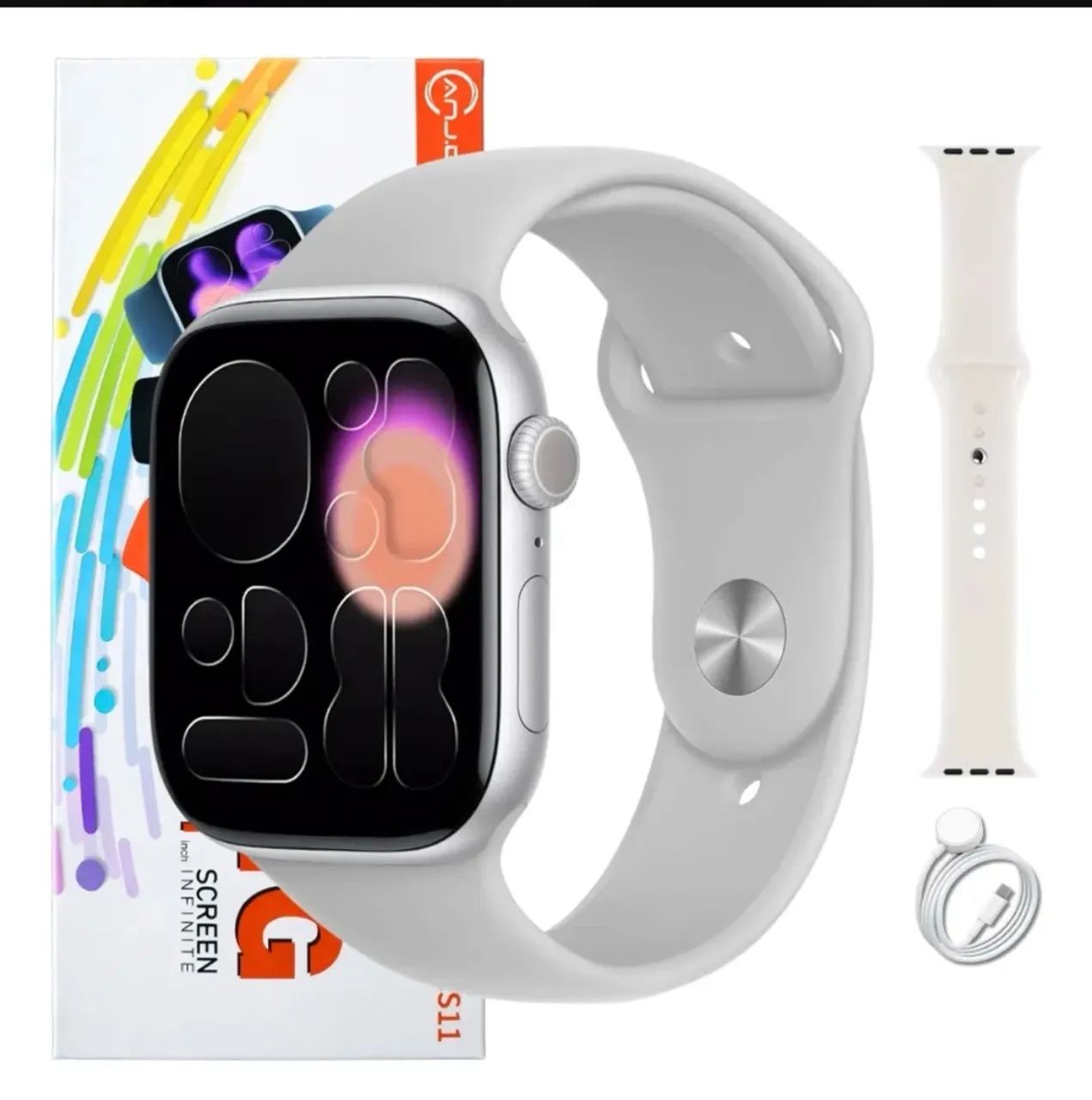 Smartwatch CS11 47mm Bluetooth + Pulseira Extra