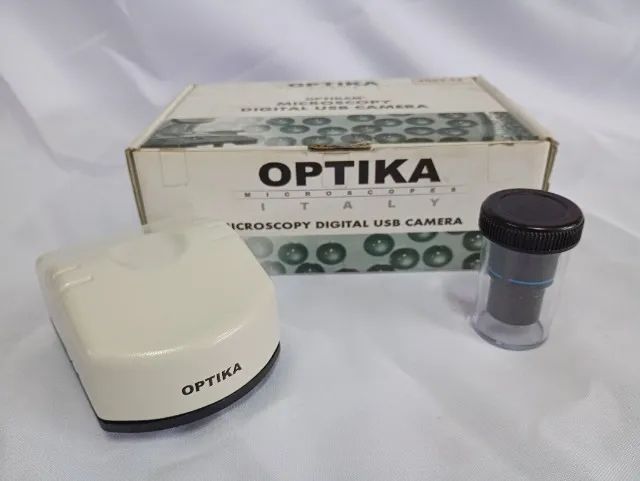 Câmera Para Microscópio Optika 4083.12  Funcionando