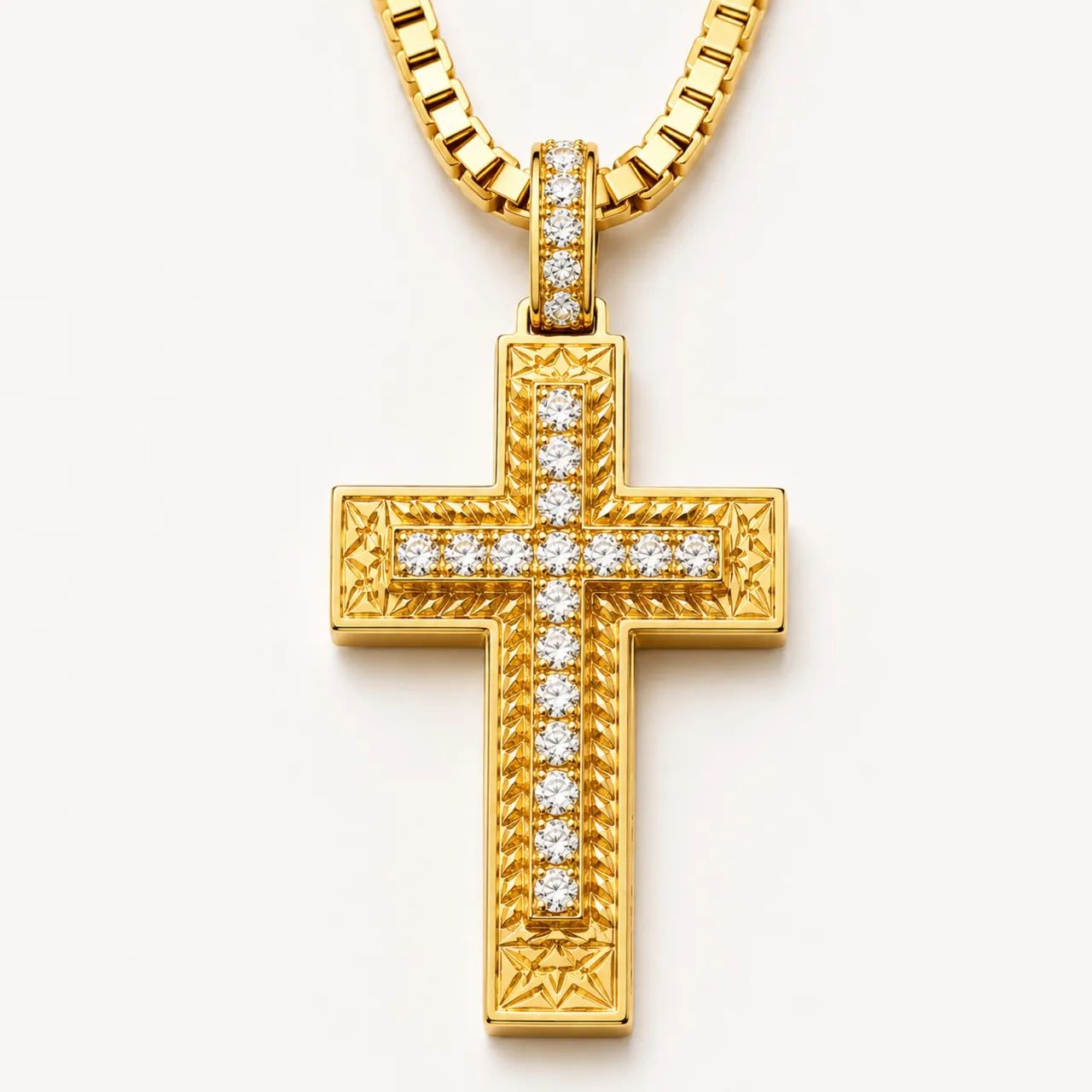 Crucifixo Deluxe em Ouro 18k 750