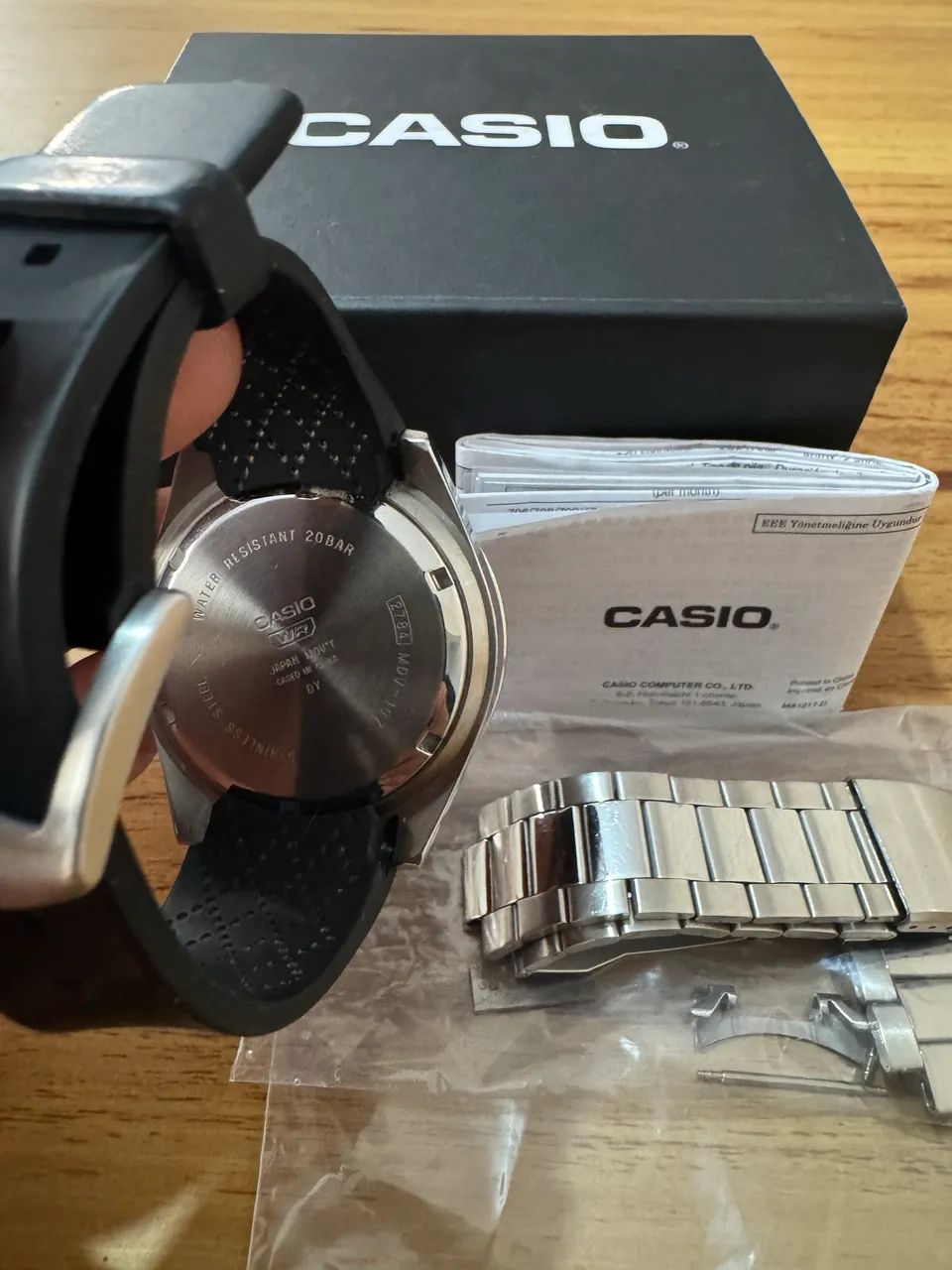 Relógio Casio Duro MDV-107 Pepsi (completo com pulseira extra) - Foto 2
