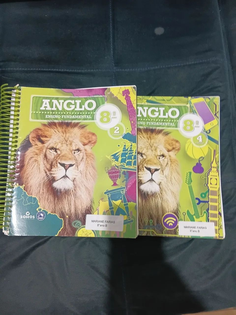 Apostilas  Ângelo 8° ano  vol. 2 e 4 