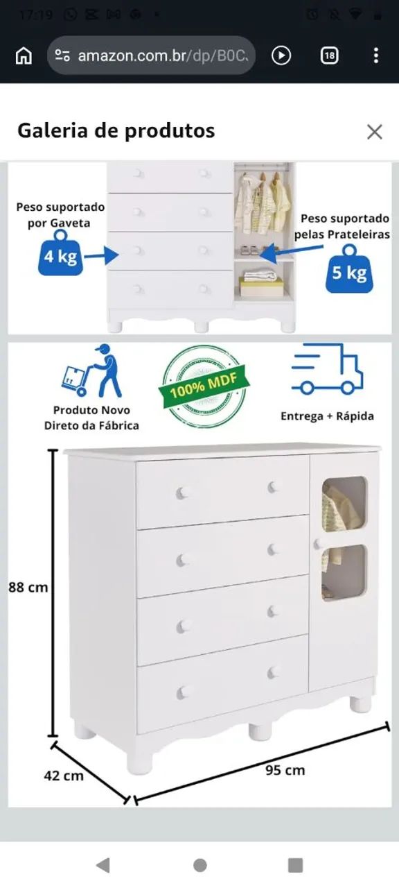 Vendo cômoda nova já montada - Foto 2