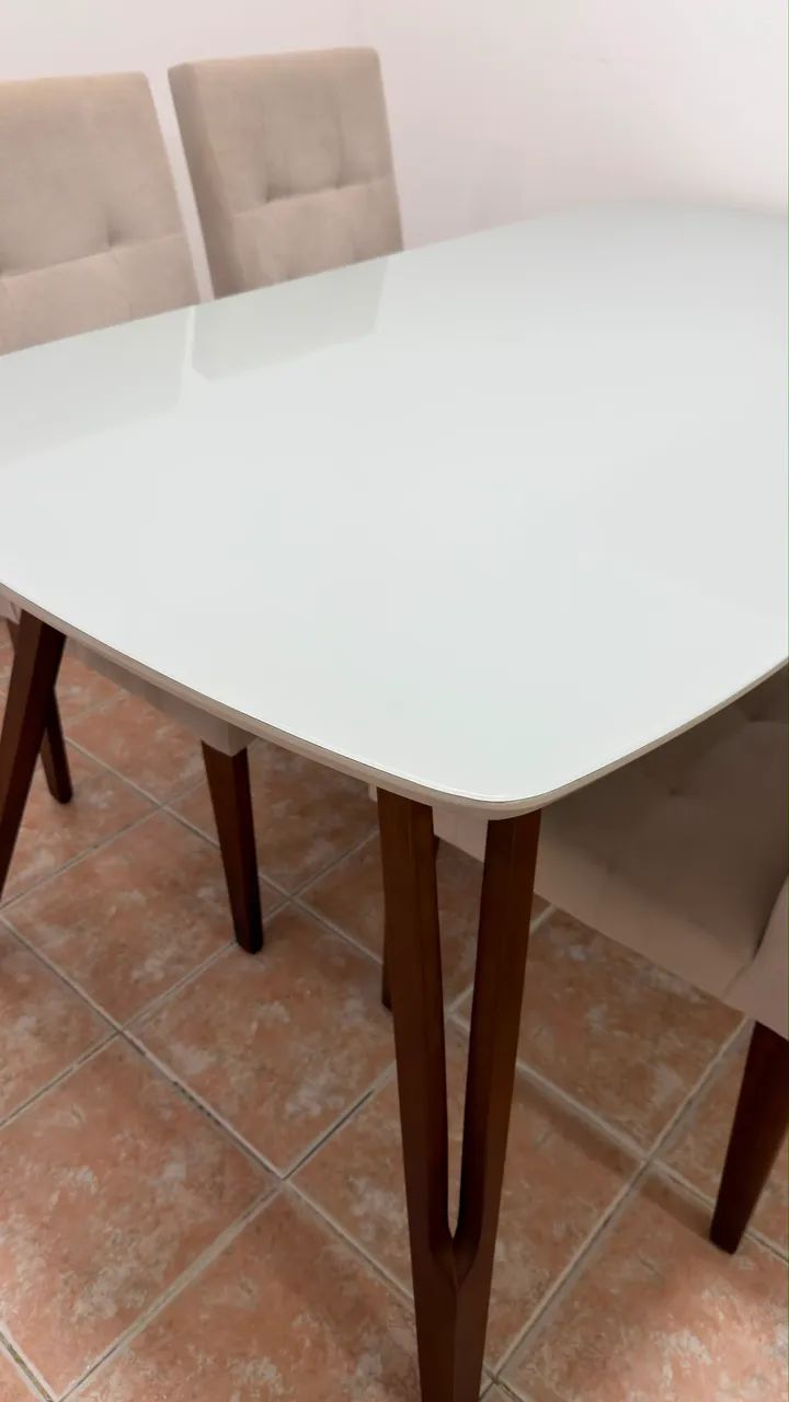 Mesa retangular 4 cadeiras - Foto 4