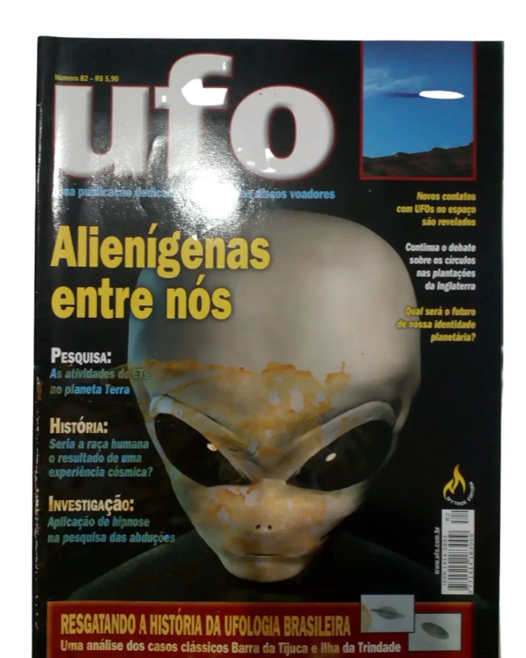 Lote com 5 Revistas UFO - Coleção Selecionada - Números 80 à 83 e