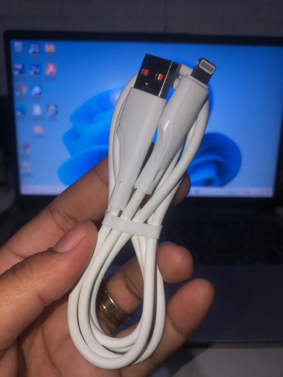 Cabo para carregar iPhone Lightning  - Foto 3