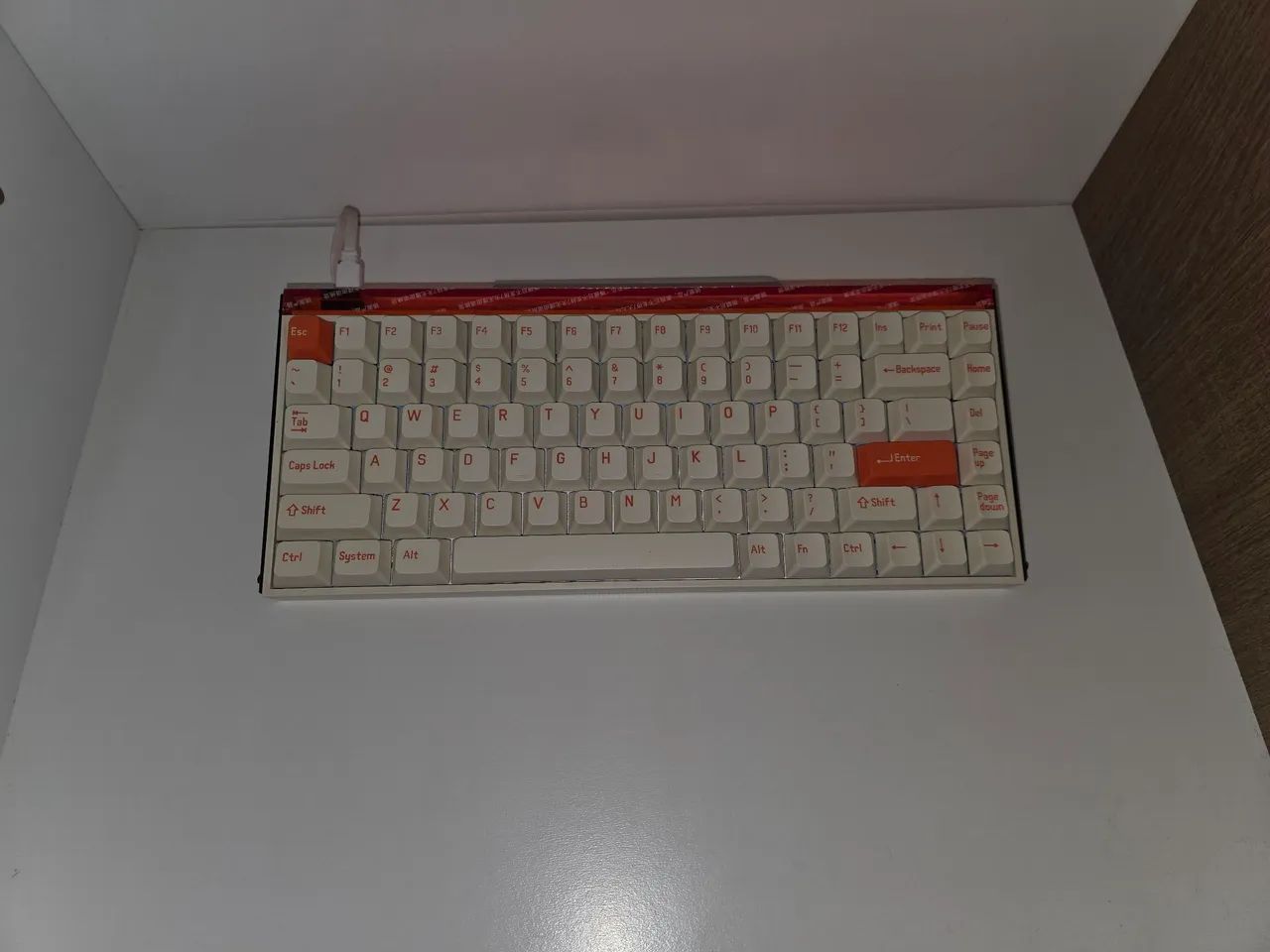 Teclado magnético Melgeek Made84 Pro laranja - Foto 2