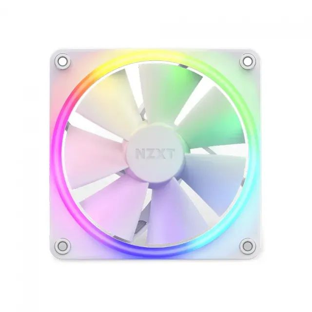 (NOVO) Kit Fan 2 Unidades NZXT F140RGB DUO RGB 140mm Branco Com Controlador RF-D14DF-W1 - Foto 4
