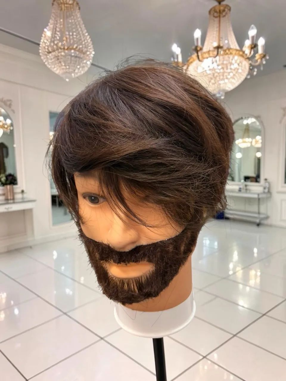 Prótese capilar fabricacão artesanal 