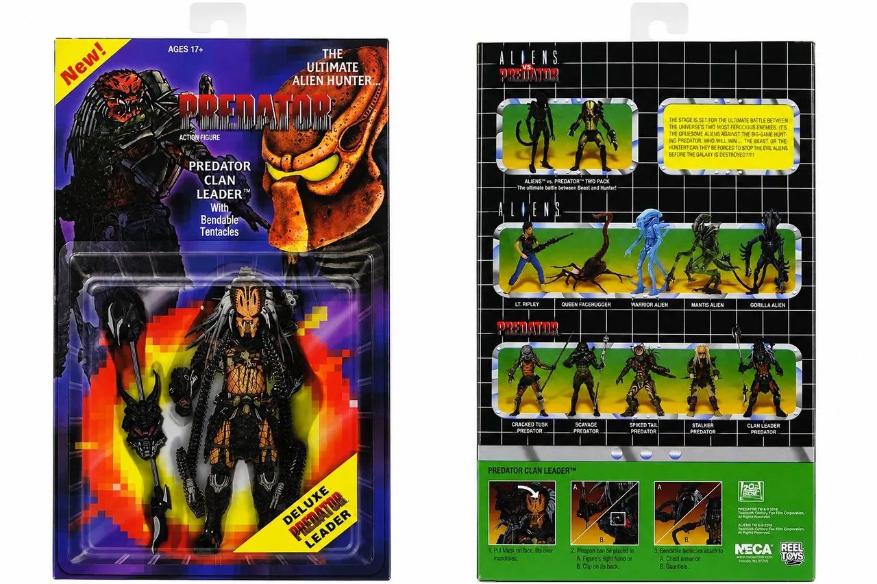 Boneco articulado Action Figure Predator Clan Leader Neca Deluxe - Foto 3