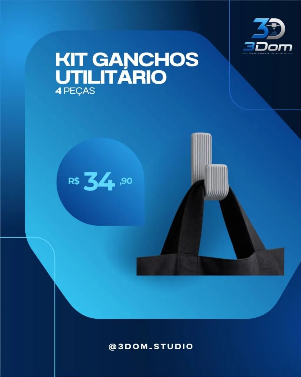 KIT GANCHOS UTILITÁRIOS 