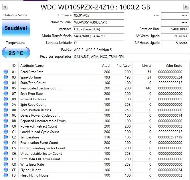 HD 1 TERA NOTEBOOK 2.5 NOVO  - Foto 4